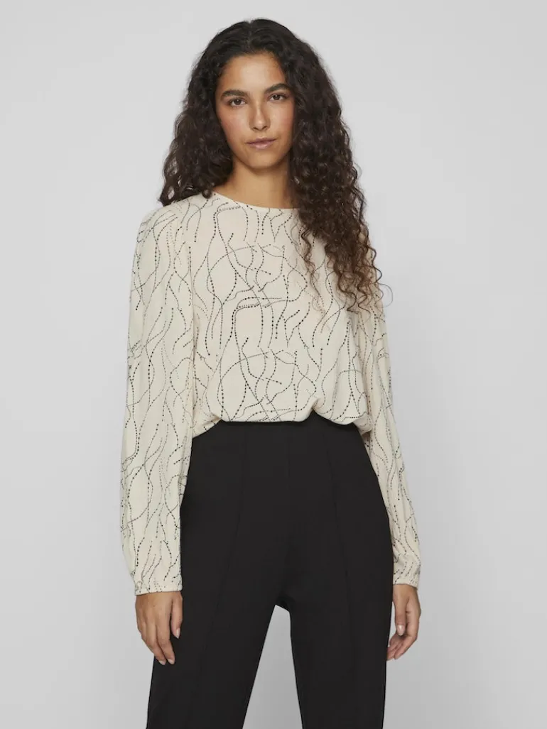 VIMIST L/S TOP /E feather gray