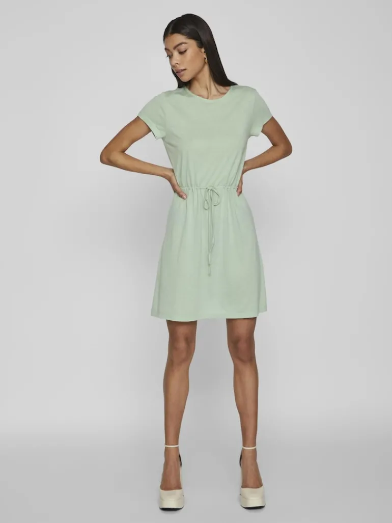 VIMOONEY S/S STRING DRESS /1/KA cameo green