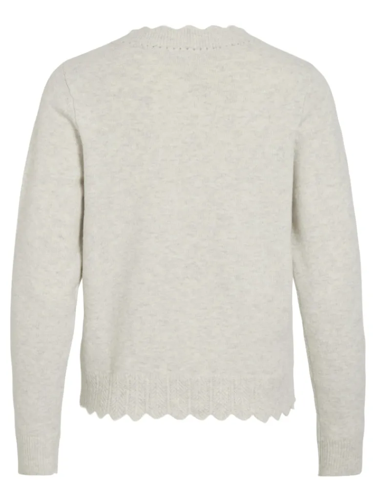 VINIKOLINA V-NECK L/S KNIT CARDIGAN super light natural melan