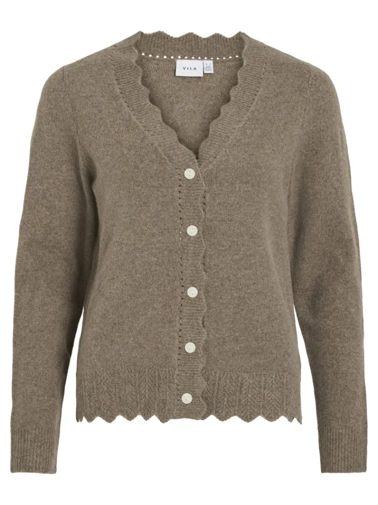 VINIKOLINA V-NECK L/S KNIT CARDIGAN falcon