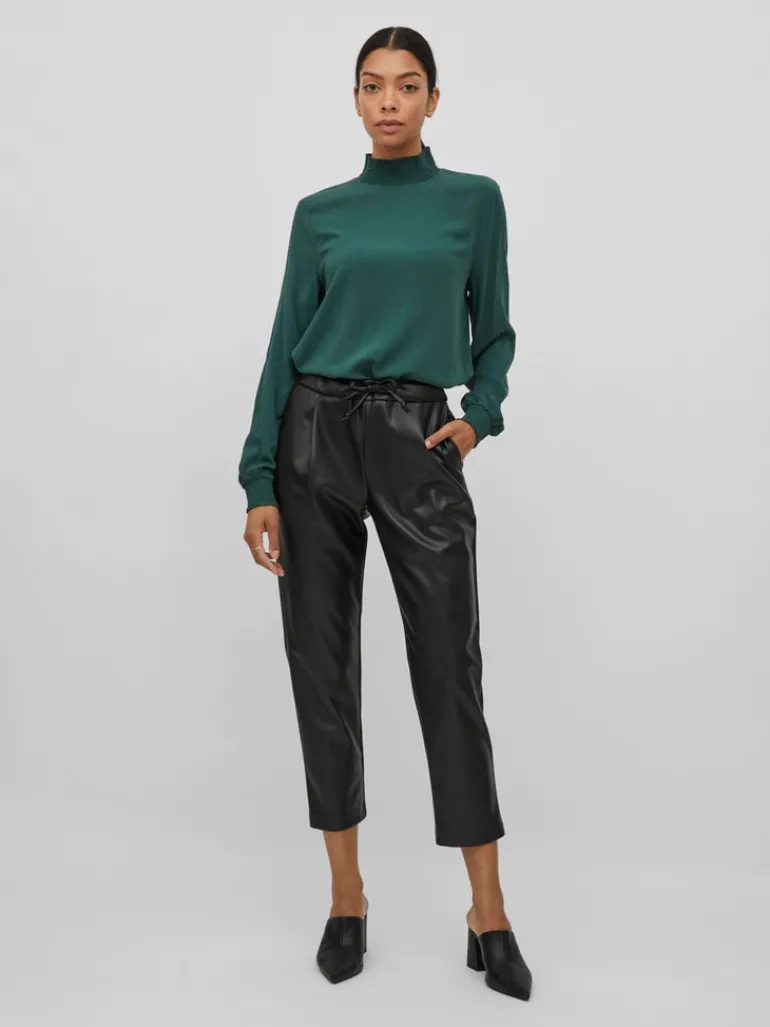 VINILLE RW COATED 7/8 PANTS - NOOS black