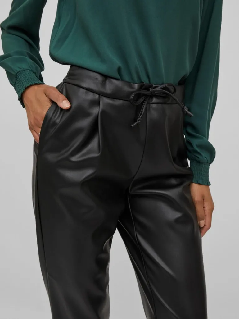 VINILLE RW COATED 7/8 PANTS - NOOS black