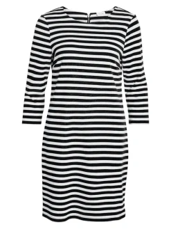 VININNY 3/4 O-NECK DRESS - NOOS black beauty