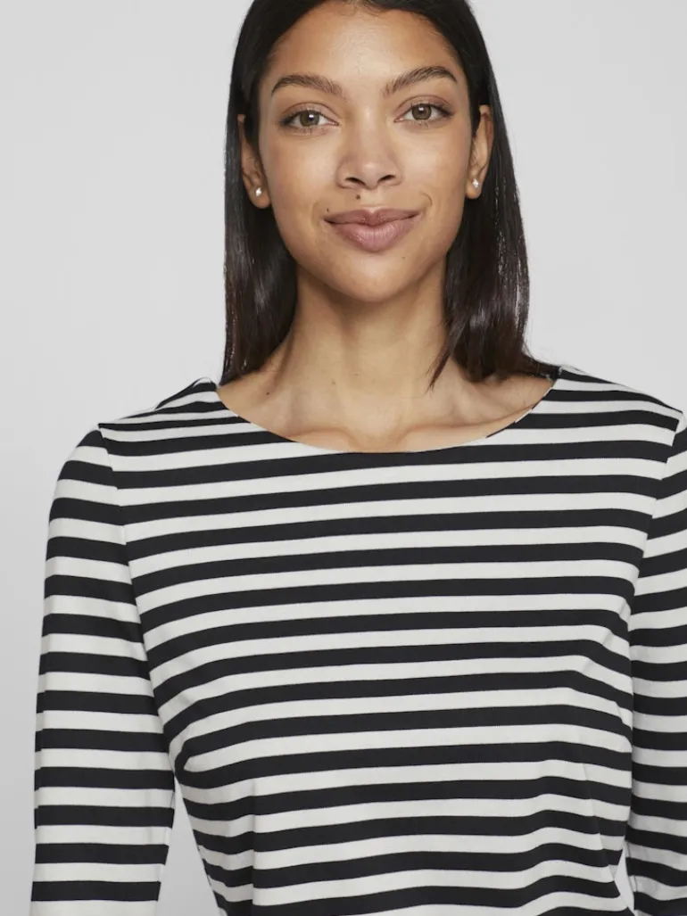VININNY 3/4 O-NECK DRESS - NOOS black beauty