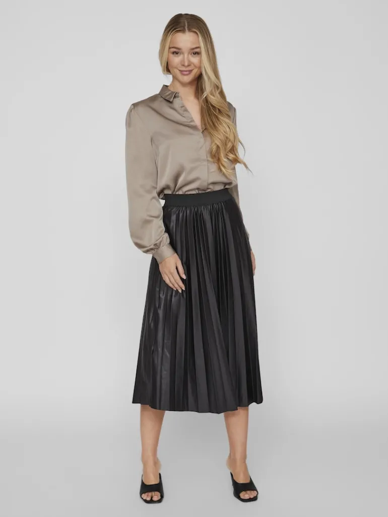 VINITBAN MIDI SKIRT - NOOS black