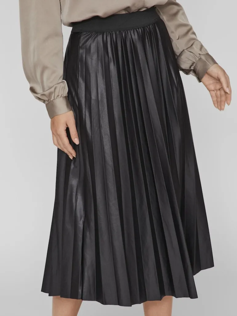 VINITBAN MIDI SKIRT - NOOS black