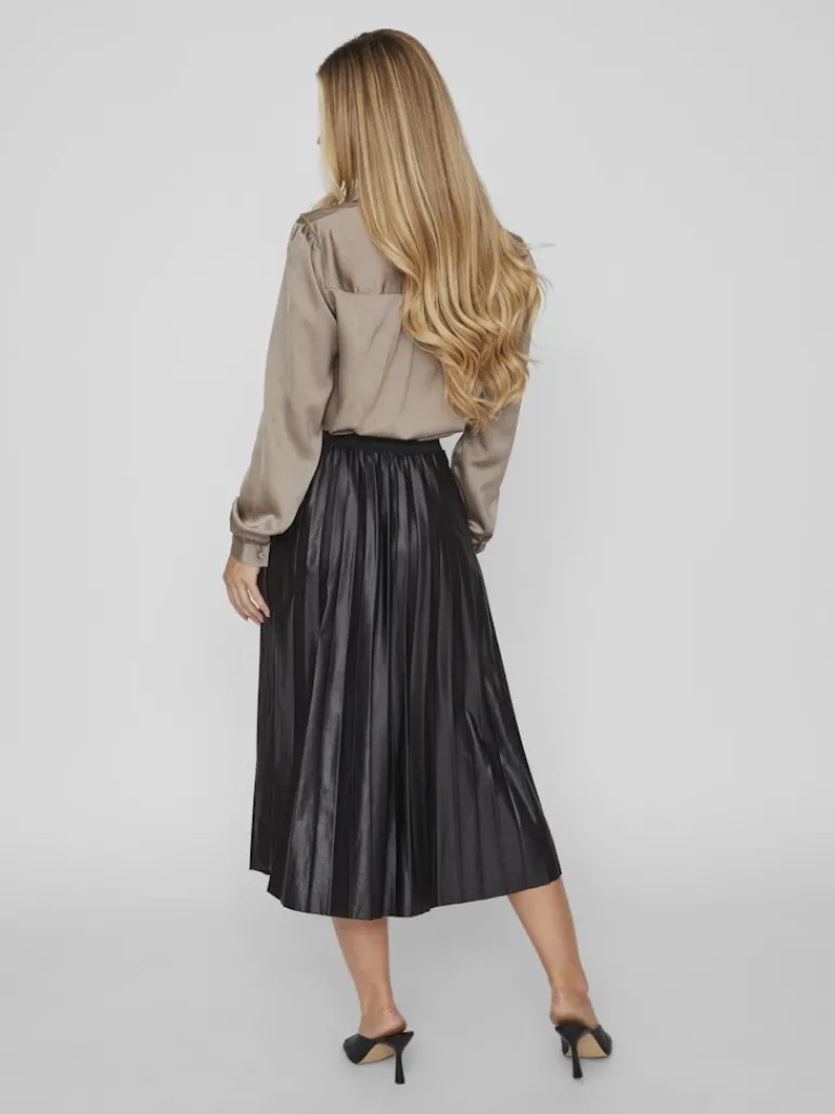 VINITBAN MIDI SKIRT - NOOS black