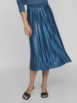 VINITBAN MIDI SKIRT - NOOS moroccan blue