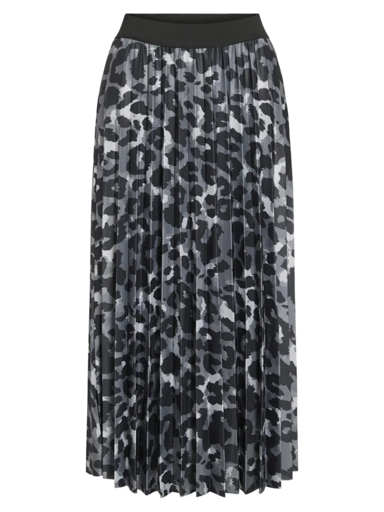 VINITBAN PRINT MIDI SKIRT - NOOS glacier gray