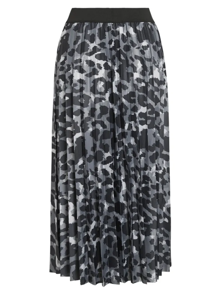 VINITBAN PRINT MIDI SKIRT - NOOS glacier gray