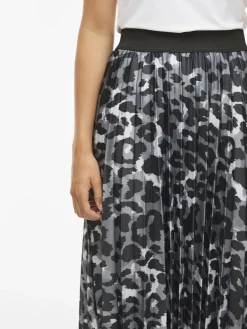 VINITBAN PRINT MIDI SKIRT - NOOS glacier gray