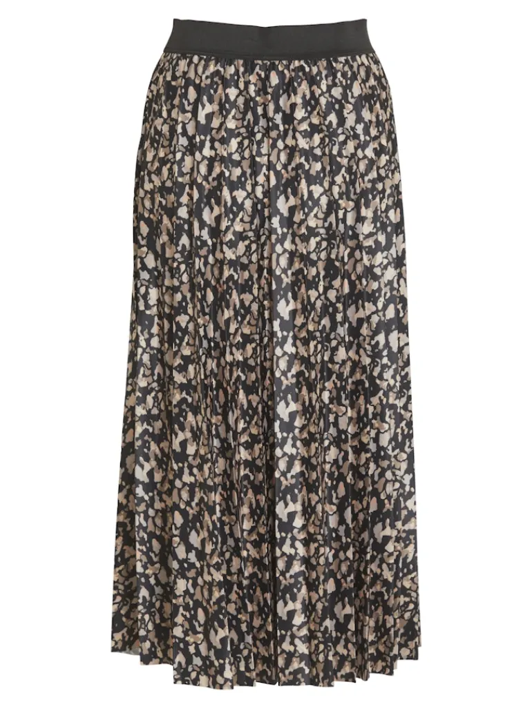 VINITBAN PRINT MIDI SKIRT - NOOS black1