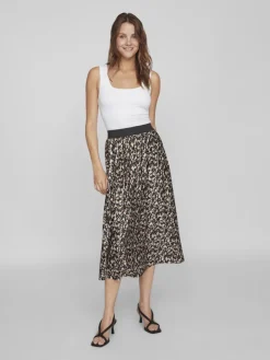 VINITBAN PRINT MIDI SKIRT - NOOS black1