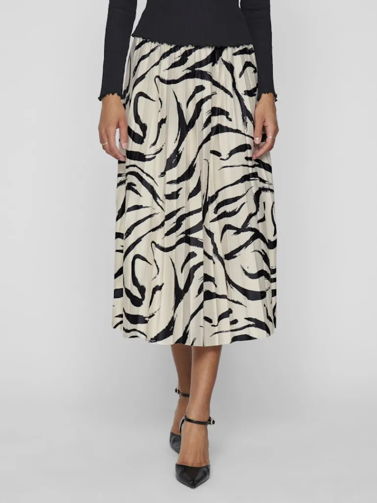 VINITBAN PRINT MIDI SKIRT - NOOS birch6