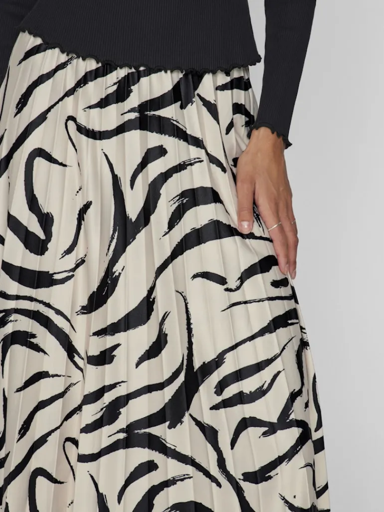VINITBAN PRINT MIDI SKIRT - NOOS birch6