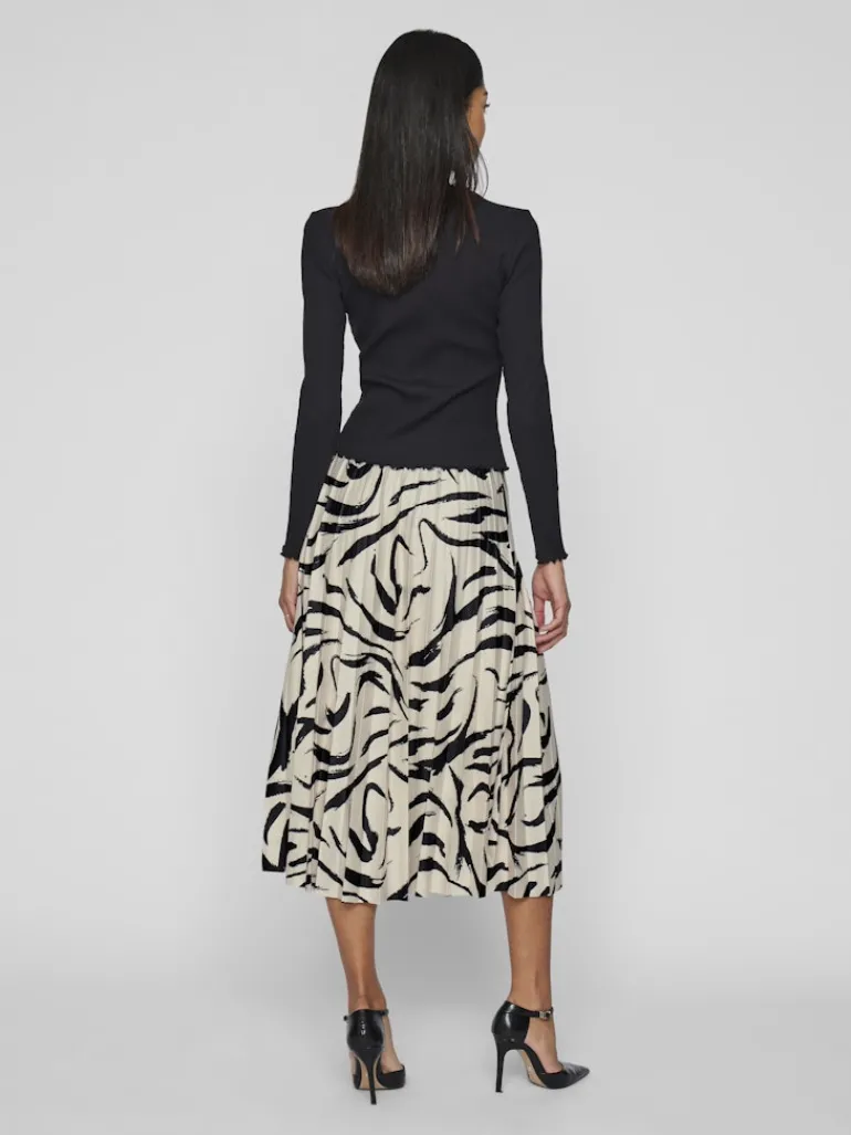 VINITBAN PRINT MIDI SKIRT - NOOS birch6
