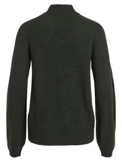 VIOA TURTLENECK L/S KNIT TOP darkest spruce