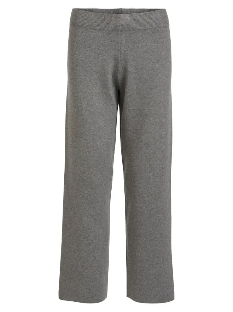 VIOLIVIE RW 7/8 KNIT PANT/SU medium grey melange