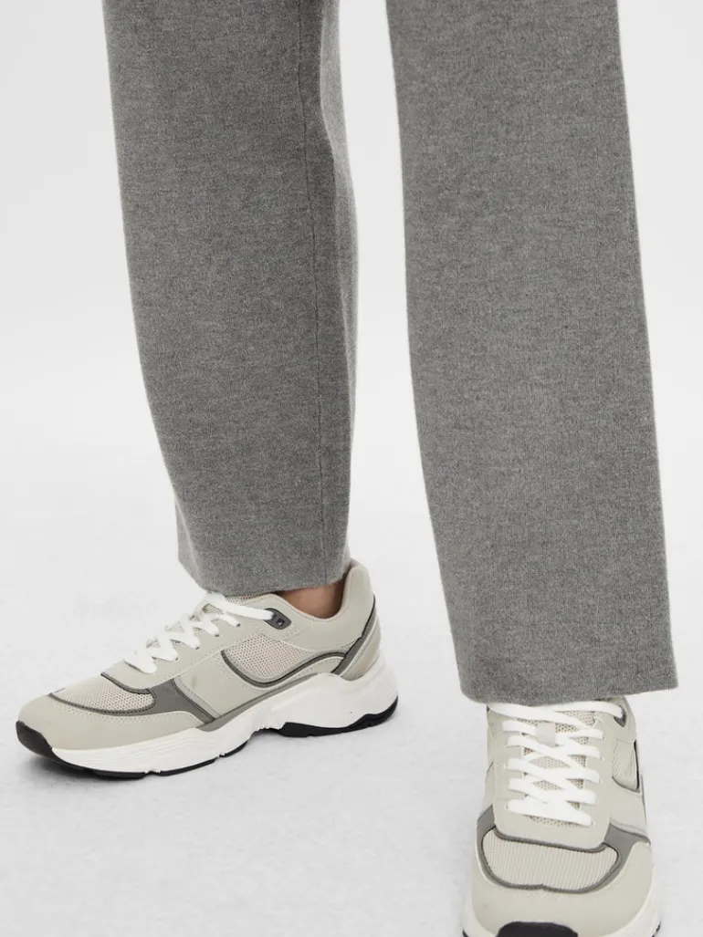 VIOLIVIE RW 7/8 KNIT PANT/SU medium grey melange