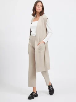 VIOLIVIE S/L KNIT VEST/SU natural melange