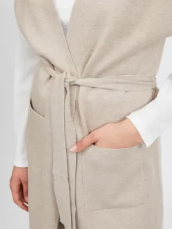 VIOLIVIE S/L KNIT VEST/SU natural melange