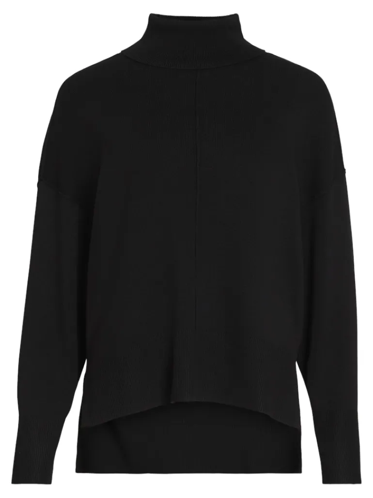 VIOSTRIA ROLLNECK L/S KNIT TOP-NOOS black beauty