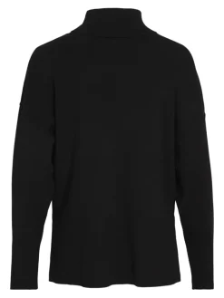 VIOSTRIA ROLLNECK L/S KNIT TOP-NOOS black beauty