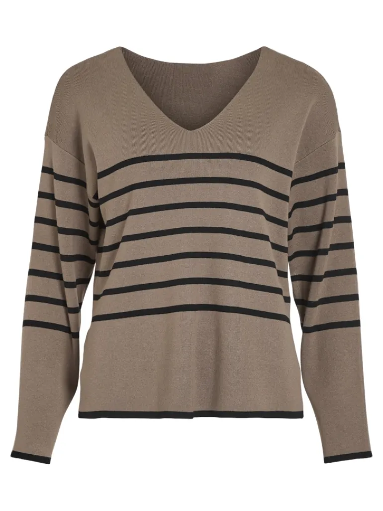 VIOSTRIA V-NECK L/S REV TOP-NOOS fossil