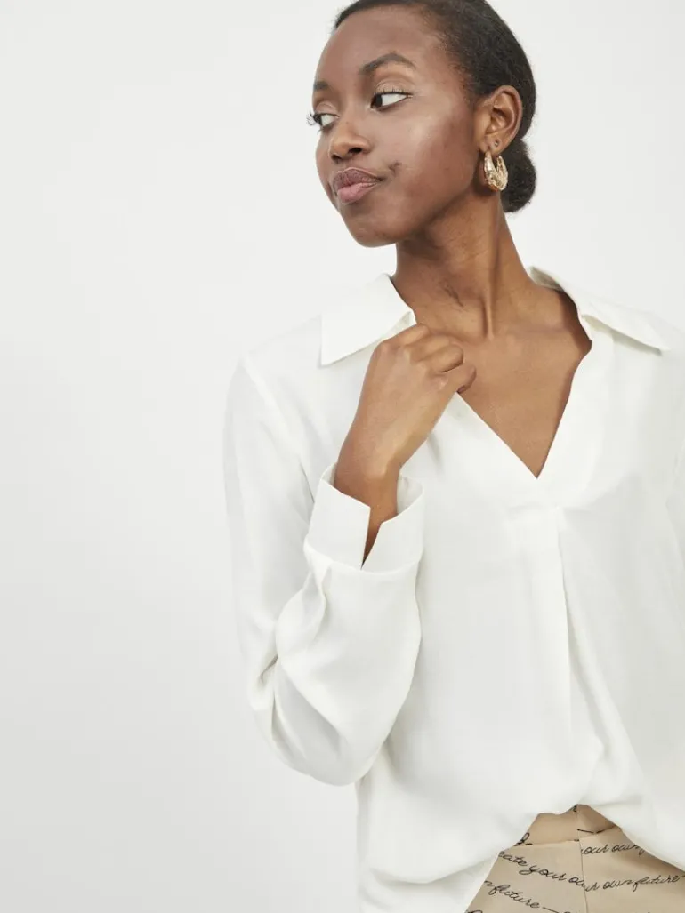 VIPALLI L/S TOP/PB whisper white