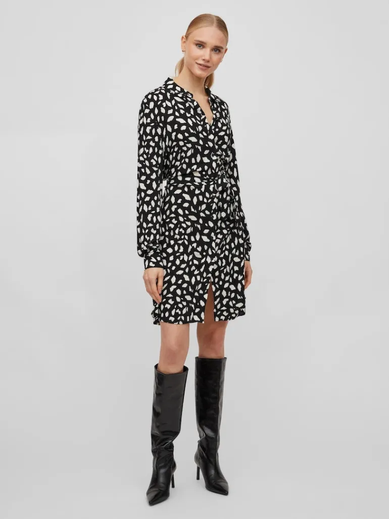 VIPAYA L/S SHIRT DRESS - NOOS black2