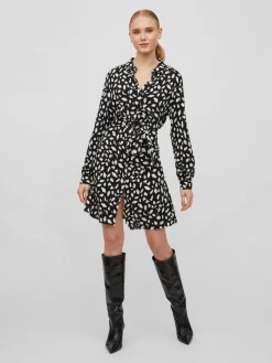 VIPAYA L/S SHIRT DRESS - NOOS black2