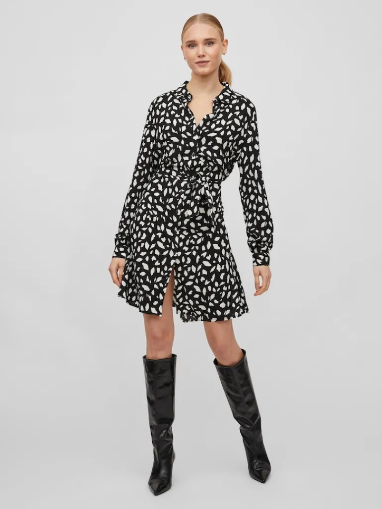 VIPAYA L/S SHIRT DRESS - NOOS black2