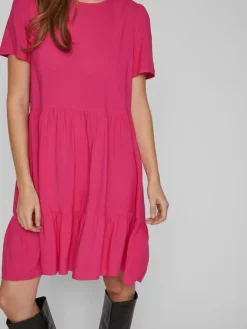 VIPAYA S/S DRESS pink yarrow