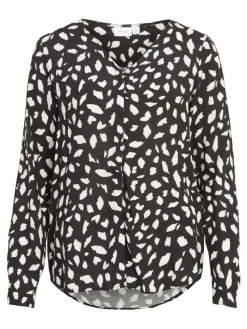 VIPAYA V-NECK L/S SHIRT - NOOS black-ckicka
