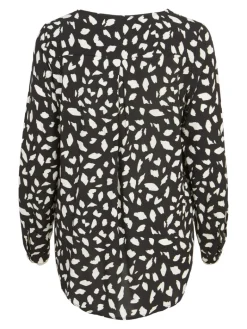 VIPAYA V-NECK L/S SHIRT - NOOS black-ckicka