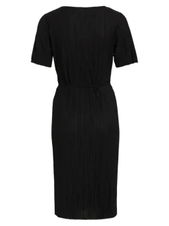 VIPLISA V-NECK S/S DRESS/SU/VOL black