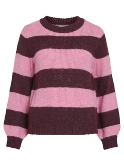 VIPOLANA NEW L/S STRIPE KNIT TOP fig