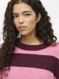 VIPOLANA NEW L/S STRIPE KNIT TOP fig