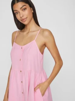 VIPRISILLA NEW S/L STRAP KNEE DRESS begonia pink