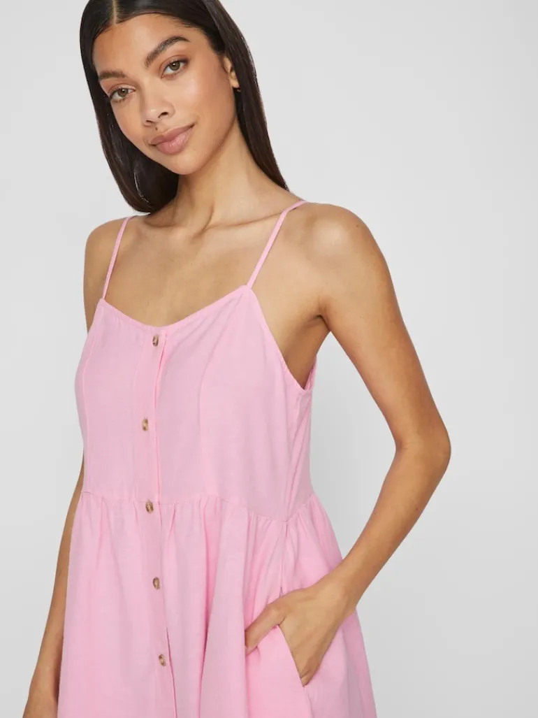 VIPRISILLA NEW S/L STRAP KNEE DRESS begonia pink