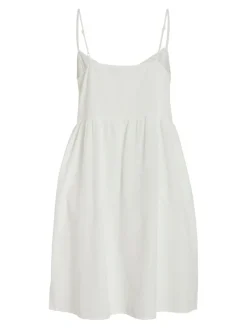 VIPRISILLA NEW S/L STRAP KNEE DRESS snow white