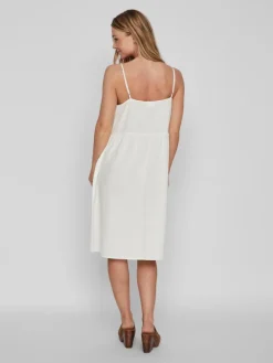 VIPRISILLA NEW S/L STRAP KNEE DRESS snow white