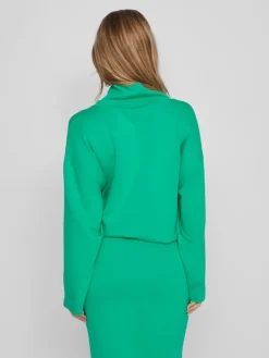 VIREFLECTA HIGH NECK L/S SWEAT TOP/SU bright green