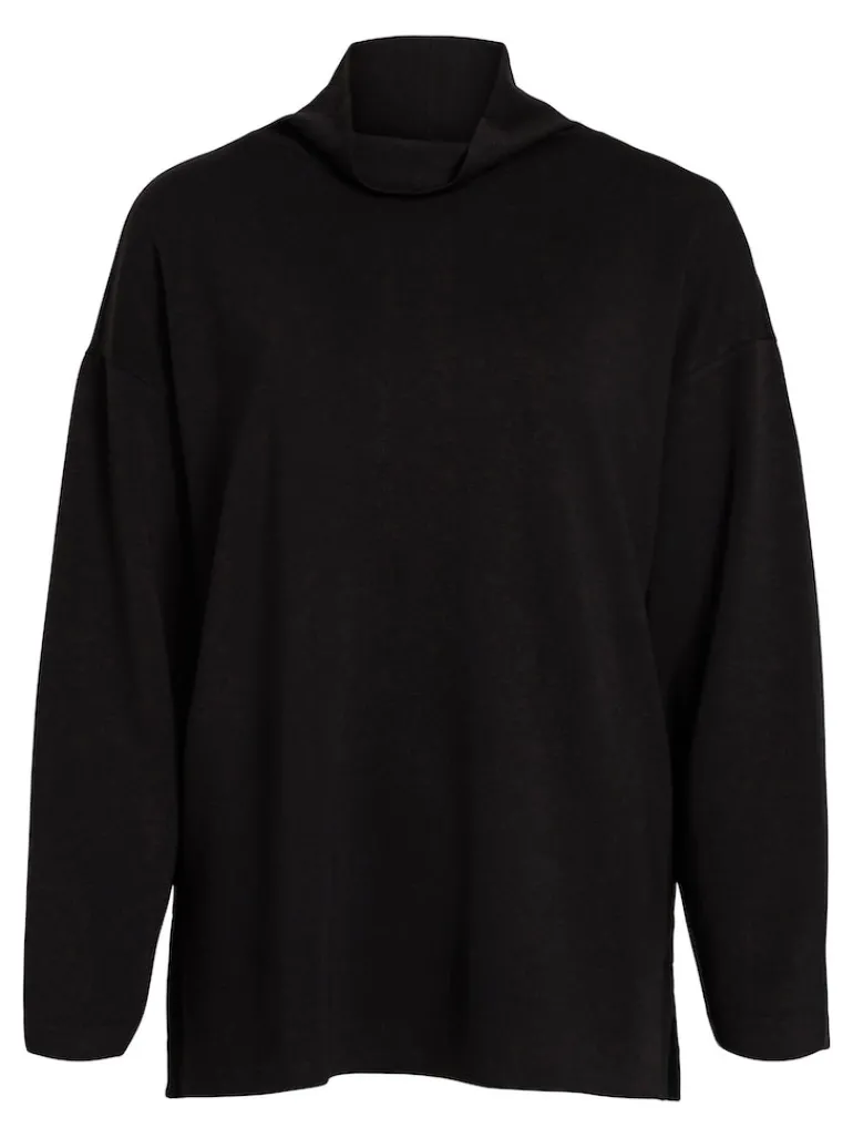 VIREFLECTA HIGH NECK L/S SWEAT TOP/SU black