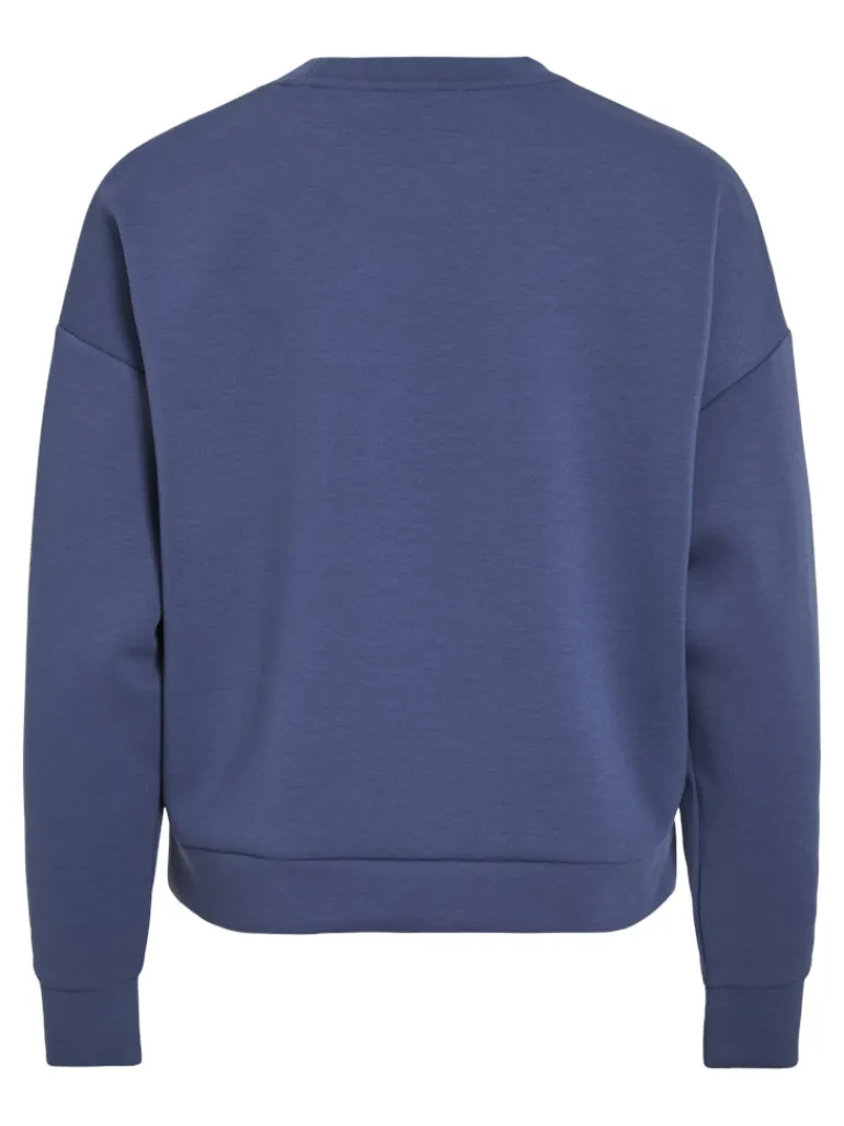 VIREFLECT CITY O-NECK L/S TOP/LC vintage indigo