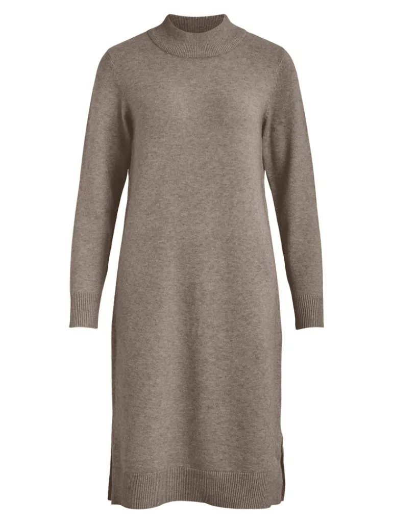 VIRIL CREW NECK L/S MIDI DRESS - FAV fungi