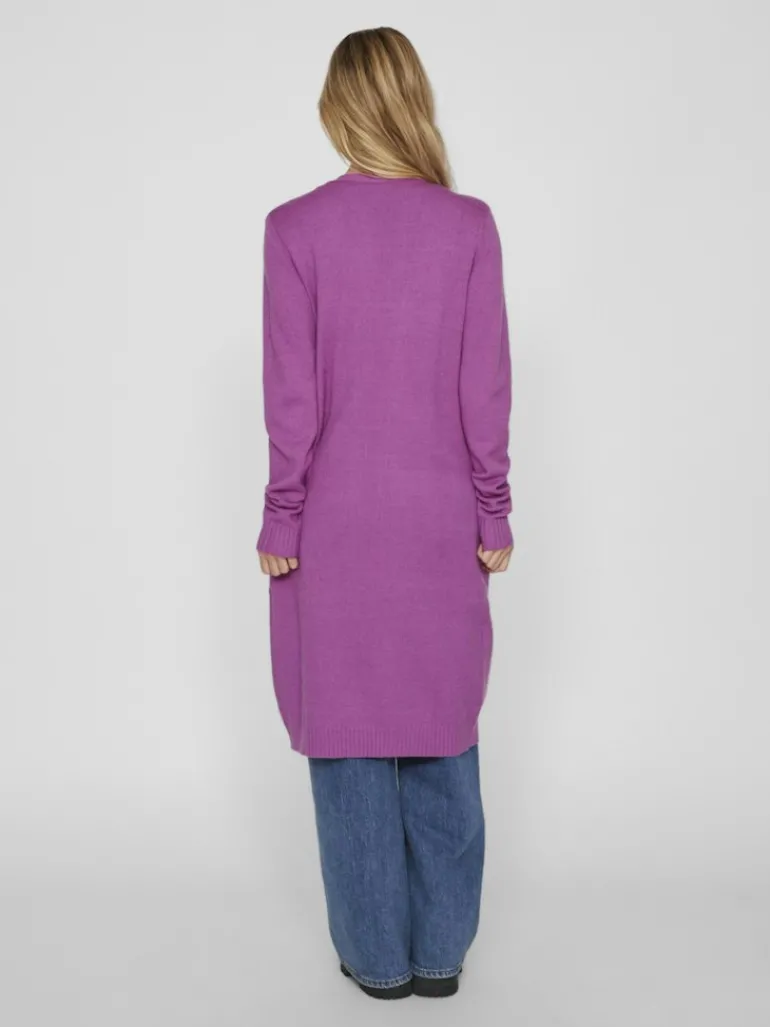 VIRIL LONG L/S KNIT CARDIGAN - NOOS cattleya orchid