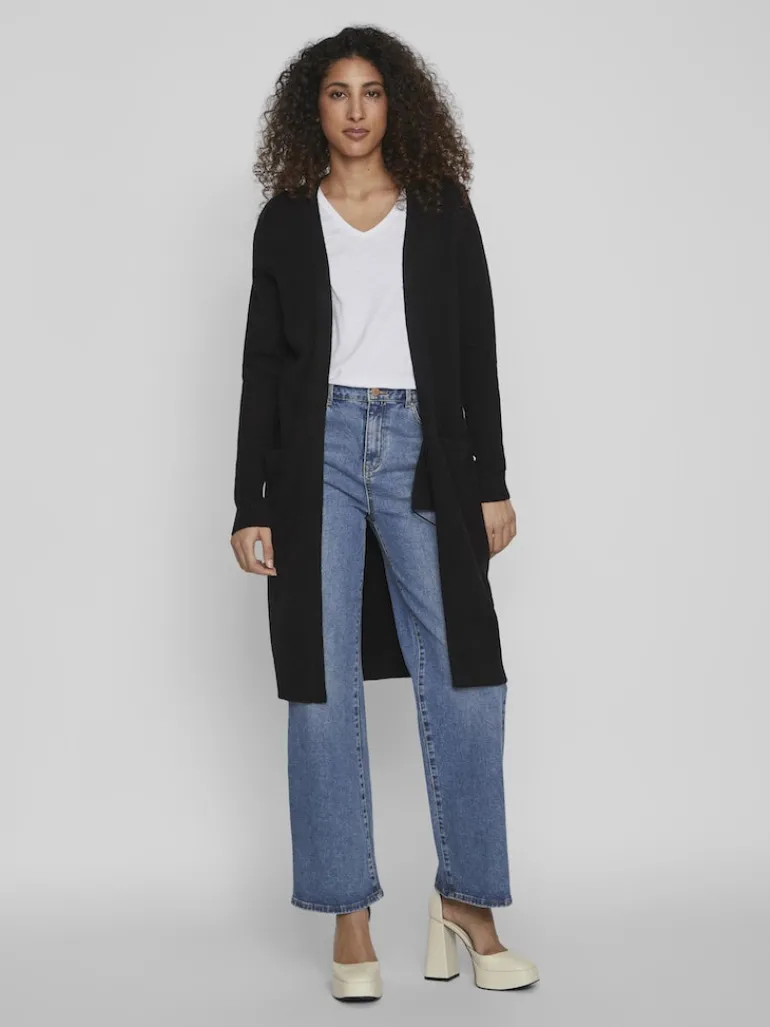VIRIL LONG L/S KNIT CARDIGAN - NOOS black