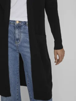 VIRIL LONG L/S KNIT CARDIGAN - NOOS black