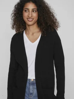 VIRIL LONG L/S KNIT CARDIGAN - NOOS black